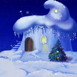 99px.ru аватар Зимний домик с шапочкой из снега