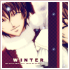 99px.ru аватар Аниме-парень в костюме Санты зимой (winter)