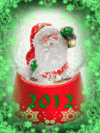 99px.ru аватар Новогодний шар с дедом морозом и снегом 2012 