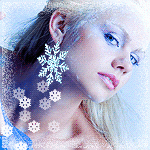 99px.ru аватар Девушка с сережкой - снежинкой
