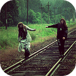 99px.ru аватар Две девушки идут по рельсам