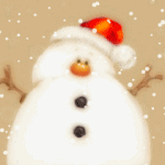 99px.ru аватар Весёлый снеговик с оранжевым пульсирующим носом