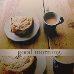 Аватар Булочка и чашка кофе (Good morning)