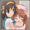 Аватар Харухи и Микуру из аниме Меланхолия Харухи Судзумии / The melancholy of Haruhi Suzumiya