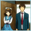 Аватар Харухи и Кён из аниме Меланхолия Харухи Судзумии / The melancholy of Haruhi Suzumiya