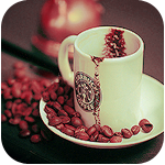 99px.ru аватар Пустая чашка Starbucks Coffee, рядом лежат кофейные зерна