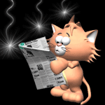 Аватар Котик читает газету