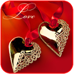 99px.ru аватар Две подвески в форме сердечка  (Love / Любовь)