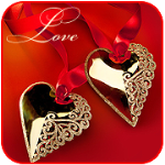 Аватар Две подвески в форме сердечка  (Love / Любовь)