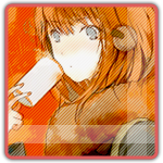 99px.ru аватар Анимешная девушка зимой со стаканчиком в руке