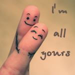Аватар Два пальца обнимаются (i`m all yours / я полностью твой)