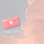 99px.ru аватар Конверт с сердечком на фоне неба *I miss you / Я скучаю*