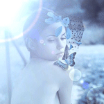 99px.ru аватар Девушка с бабочкой на плече