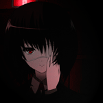 99px.ru аватар Misaki Mei / Мисаки Мей из аниме Иная / Another держится рукой за повязку на глазу