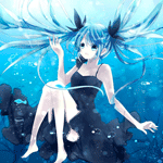 99px.ru аватар Vocaloid Hatsune Miku / Вокалоид Хатсунэ Мику под водой