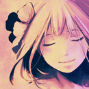 Аватар Милая девушка с закрытыми глазам, нарисованная в пастельных тонах