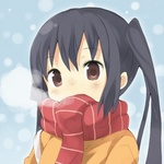 Аватар Адзуса Накано из аниме K-ON!  зимой