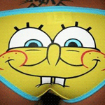 Аватар Девушка в нижнем белье с рисунком Губка Боб / Sponge Bob