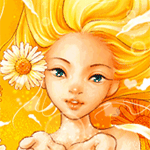 99px.ru аватар Девушка с цветком в волосах