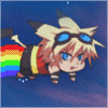 Аватар Nyan Cat в образе блондинистого анимешного мальчика-покемона