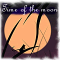 Аватар Анимешная девушка в полнолуние (Time of the moon / Время луны)