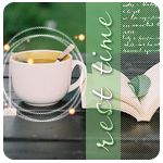 Аватар Чашка кофе с молоком и книга, на кторой лежит зеленый листочек (free time / свободное время)