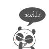 99px.ru аватар Панда коварно смеется ('Evil / Дьявол')