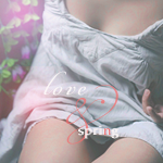 99px.ru аватар Девушка сидит у цветов (Love spring / Люблю весну)