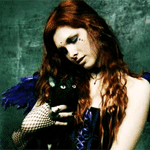 99px.ru аватар Готесса с чёрной кошкой, art by Victoria Frances / Виктория Францес