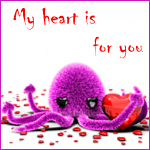 Аватар Осьминог с сердечком ('My heart is for you/Мое сердце для тебя')