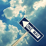 Аватар Указатель `One way  / Один путь` в небо