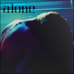 99px.ru аватар Девушка с надписью Alone