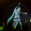 Аватар Vocaloid Hatsune Miku/ Вокалоид Хатсунэ Мику на концерте