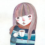 99px.ru аватар Девушка с чашкой чая