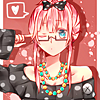 99px.ru аватар Vocaloid Megurine Luka / Вокалоид Мегурине Лука с бантиком на голове и в очках