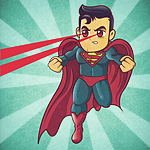 Аватар Супермэн / Superman с глазами- лазерами