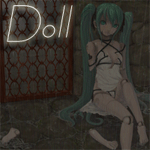 99px.ru аватар Сломанная марионетка вокалоид Хатсуне Мику / vocaloid Hatsune Miku сидит в углу под дождём (Doll / Кукла)