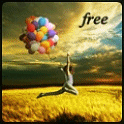 99px.ru аватар Девушка с воздушными шарами на поле пшеницы (free / свобода)