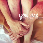 Аватар Девушка обнимает себя за ноги (you are my soul mate / ты творец моей души)