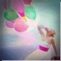 99px.ru аватар Девушка со связкой воздушных шаров