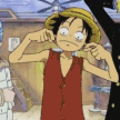Аватар Монки Д. Луффи / Monkey D. Luffy из аниме Большой куш / One Piece завязывает из своего лица различные узлы