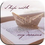99px.ru аватар Бумажный кораблик стоит на раскрытых страницах книги (Ship with my dreams / Корабль с моими мечтами)