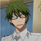 Аватар Возмущенный Midorima Shintarou / Синтаро Мидорима из аниме Kuroko No Basket / Баскетбол Куроко