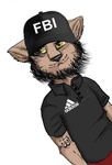 99px.ru аватар Кот в кепке с надписью FBI