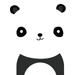 99px.ru аватар Милая нарисованная панда на белом фоне