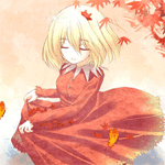 99px.ru аватар Богиня листопада Сизуха Аки / Aki Sizuha из аниме-игры Тохо / Touhou Project и бабочки