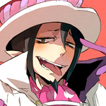 Аватар Мефисто показывает язык из аниме 'Синий экзорцист' / Mephisto anime 'Ao on exorcist'