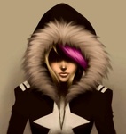 99px.ru аватар Девушка с цветными волосами плачет спрятавшись под капюшоном