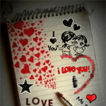 Аватар Любовные записи в блокноте (I love you / Я люблю тебя)