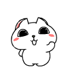 99px.ru аватар Кавайный белый котик пляшет